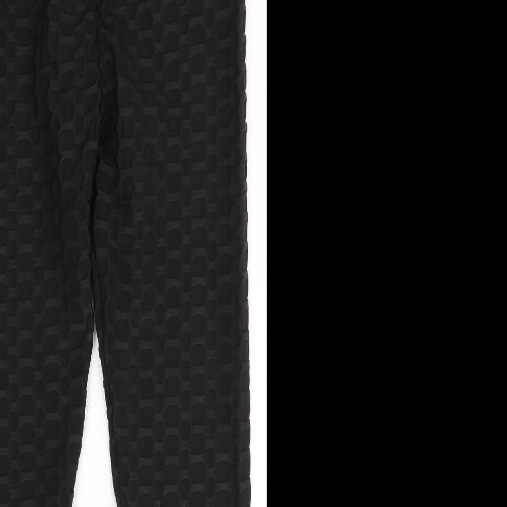 Womens UK Size L Preworn  Jegging Black Leggings