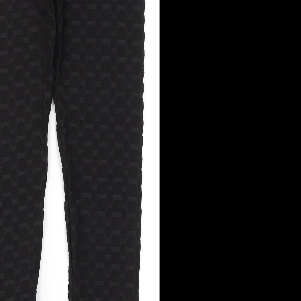 Womens UK Size L Preworn  Jegging Black Leggings