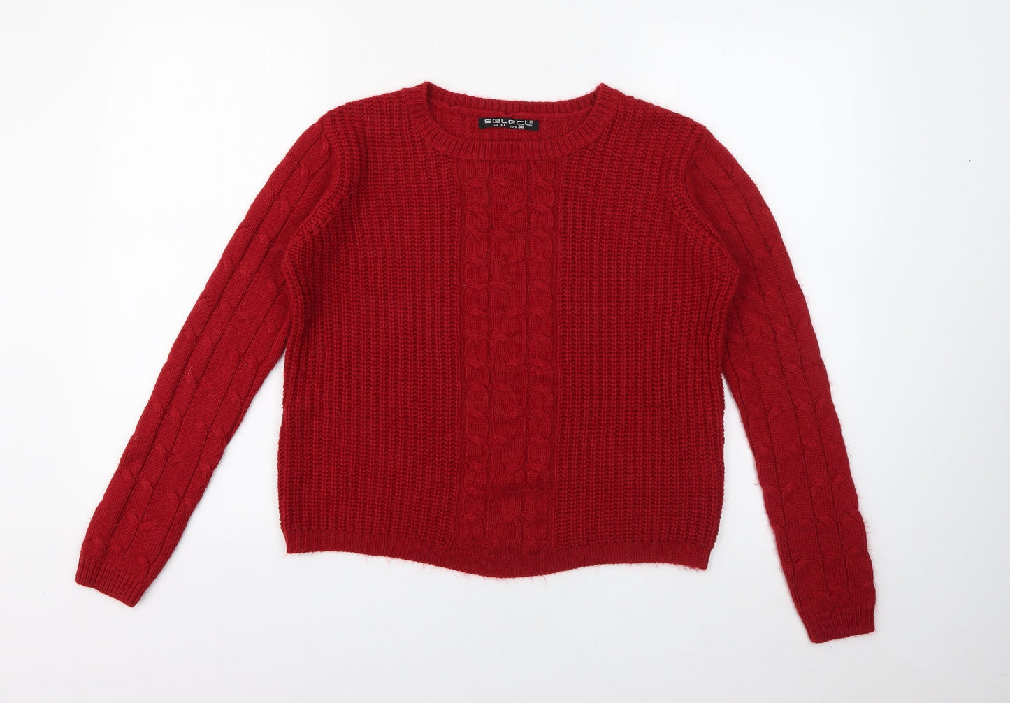 Womens UK Size 10 Select Red Pullover Jumper