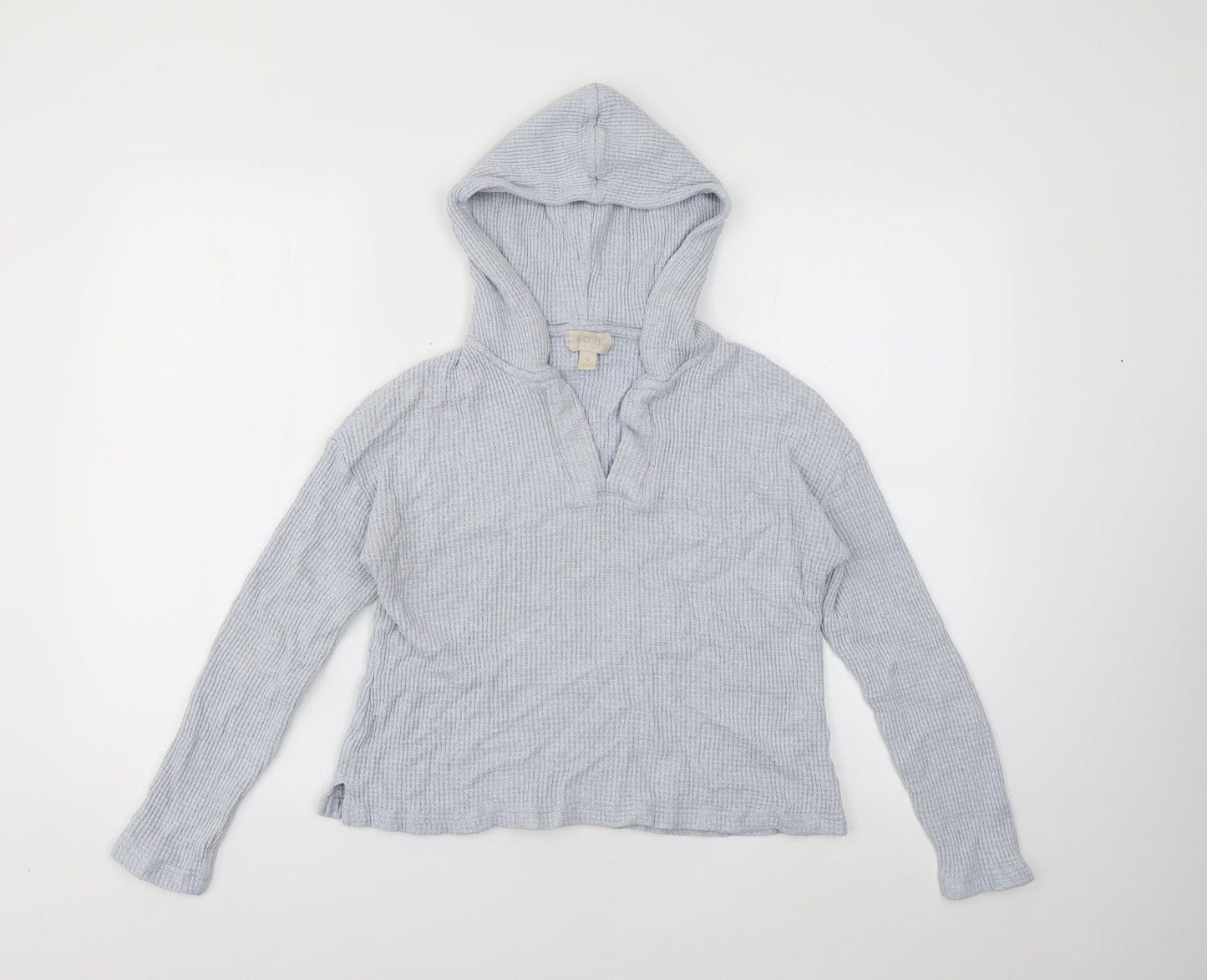 Gap Womens Blue  Viscose Pullover Hoodie Size M