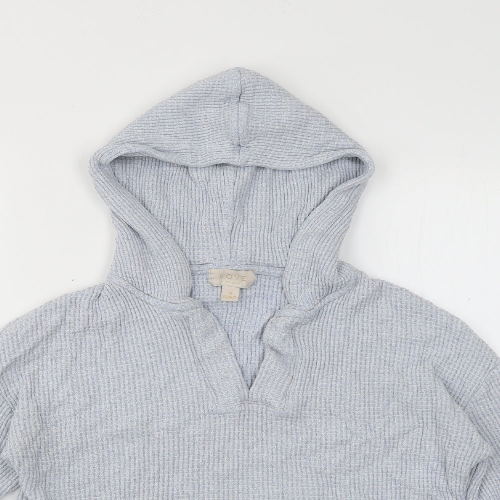 Gap Womens Blue  Viscose Pullover Hoodie Size M