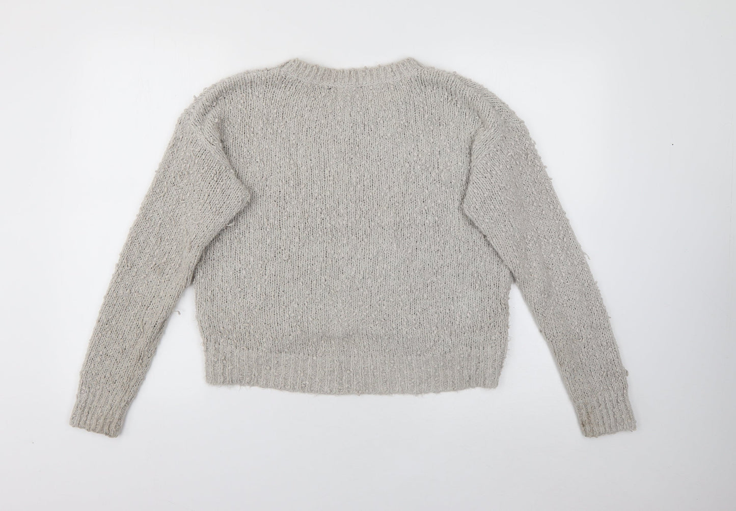 Womens UK Size 12 New Look Grey Pullover Jumper
