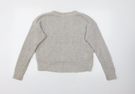 Womens UK Size 12 New Look Grey Pullover Jumper