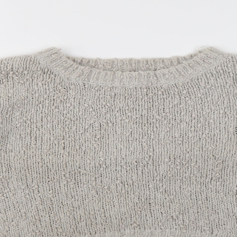 Womens UK Size 12 New Look Grey Pullover Jumper