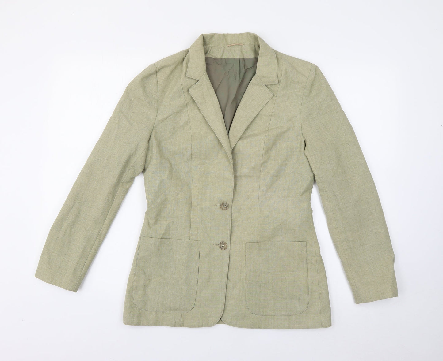 Womens UK Size 12 Preworn Regular Green Blazer