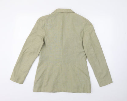 Womens UK Size 12 Preworn Regular Green Blazer