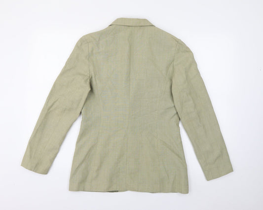 Womens UK Size 12 Preworn Regular Green Blazer