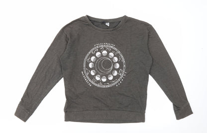 Womens UK Size S H&M Grey Pullover Jumper