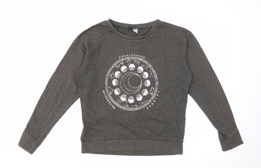 Womens UK Size S H&M Grey Pullover Jumper