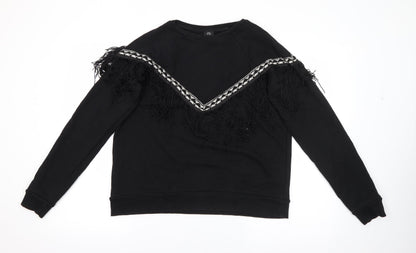 Womens UK Size S River Island Black Pullover Jumper