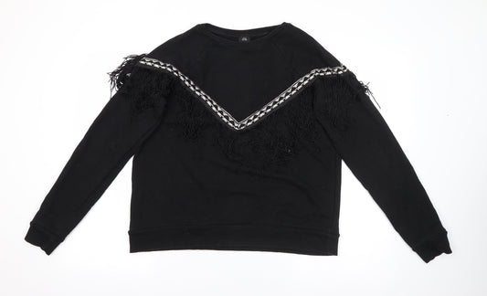 Womens UK Size S River Island Black Pullover Jumper