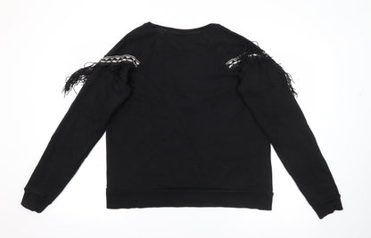 Womens UK Size S River Island Black Pullover Jumper