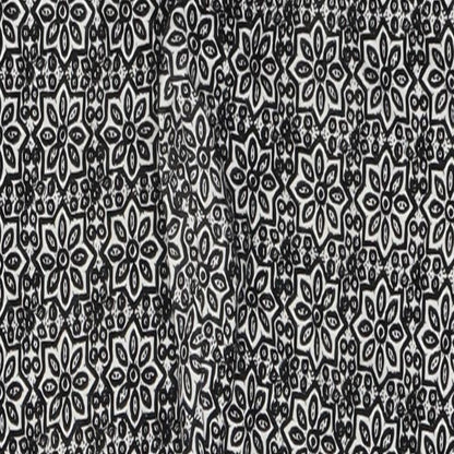 Topshop Womens Black Geometric Viscose Trousers  Size 8 L26 in Regular Zip