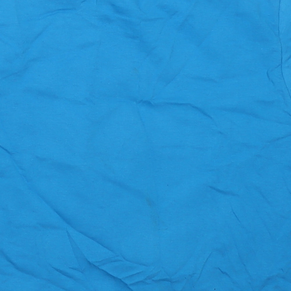Fruit of the Loom Boys Blue  Cotton Basic T-Shirt Size 3-4 Years Crew Neck Pullover