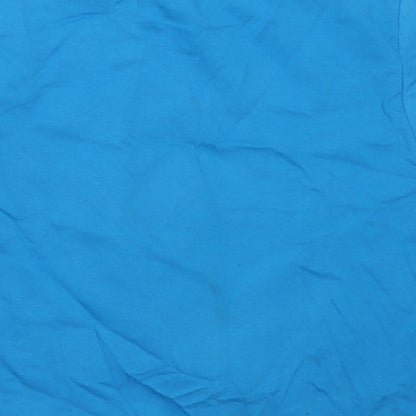 Fruit of the Loom Boys Blue  Cotton Basic T-Shirt Size 3-4 Years Crew Neck Pullover