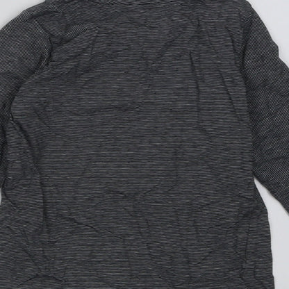 Matalan Boys Grey Striped Cotton Basic Casual Size 2-3 Years Crew Neck Pullover