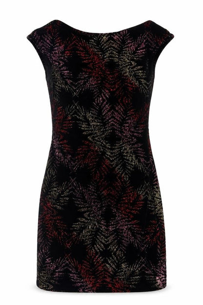 Topshop Womens Black  Polyester A-Line  Size 6  Boat Neck Pullover - Open back