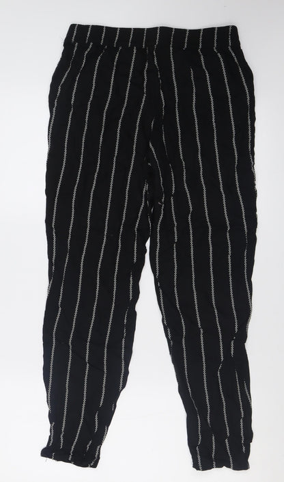 Womens UK Size 10 H&M Regular Fit  Black Trousers