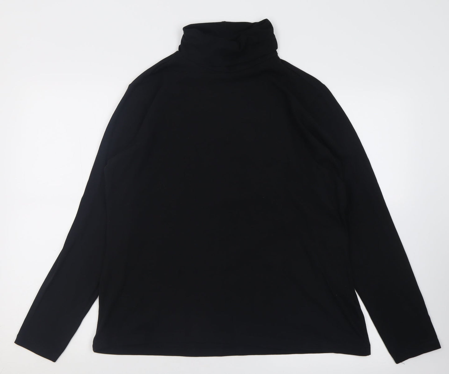 Tchibo Womens Black  Cotton Pullover Sweatshirt Size 16  Pullover