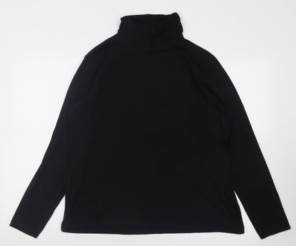 Tchibo Womens Black  Cotton Pullover Sweatshirt Size 16  Pullover
