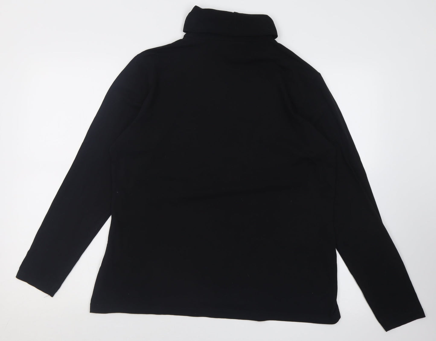 Tchibo Womens Black  Cotton Pullover Sweatshirt Size 16  Pullover