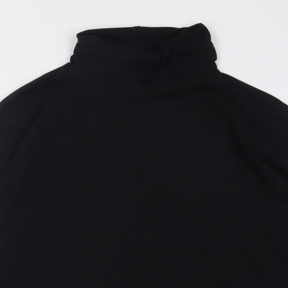 Tchibo Womens Black  Cotton Pullover Sweatshirt Size 16  Pullover