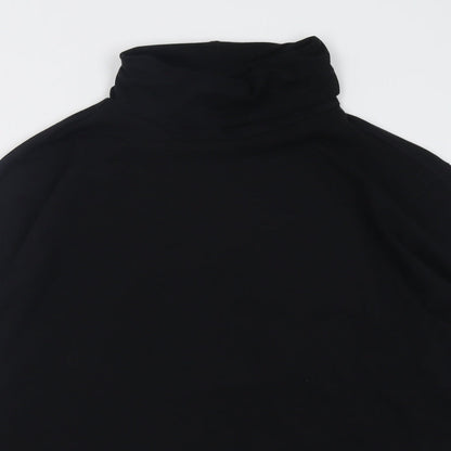 Tchibo Womens Black  Cotton Pullover Sweatshirt Size 16  Pullover