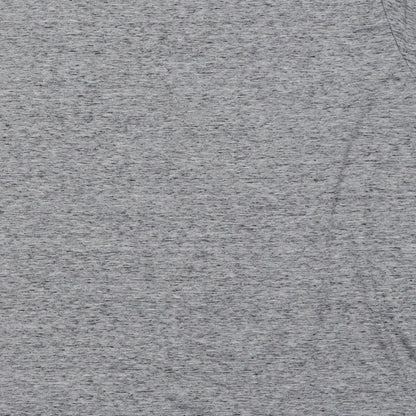 Preworn Mens Grey  Polyester  T-Shirt Size XL Crew Neck