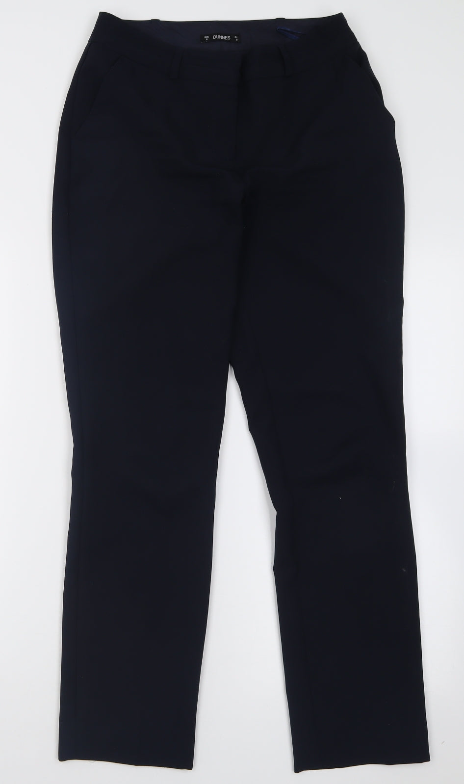 Womens UK Size 8 Dunnes Stores Regular Fit  Blue Trousers
