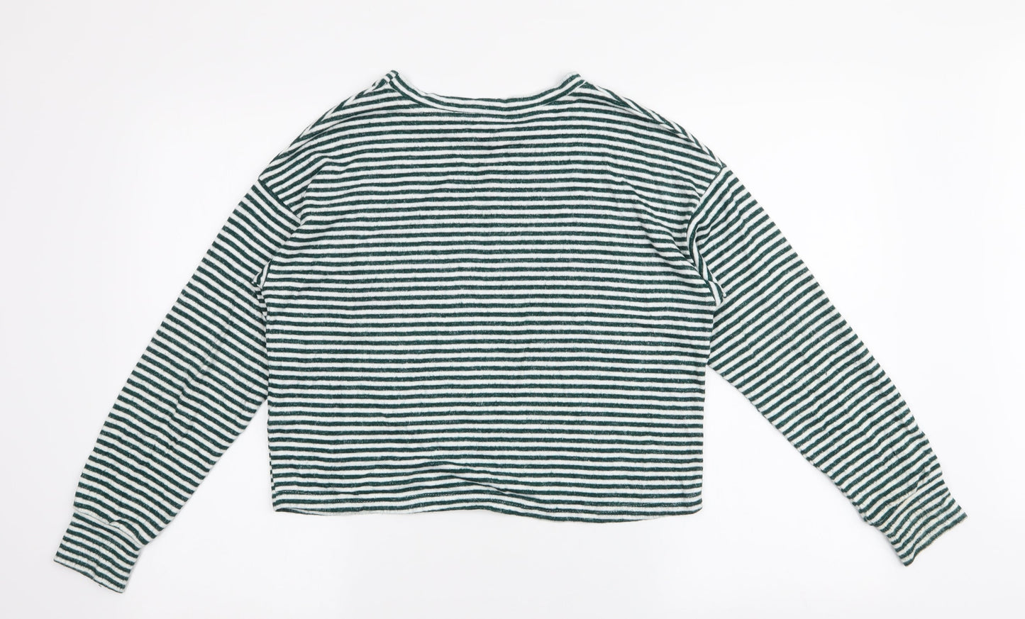 Grinch Womens Green Striped Viscose Top Pyjama Top Size S