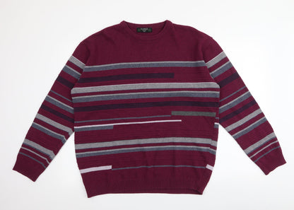 Womens UK Size L Dunnes Stores Red Pullover Jumper