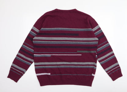 Womens UK Size L Dunnes Stores Red Pullover Jumper