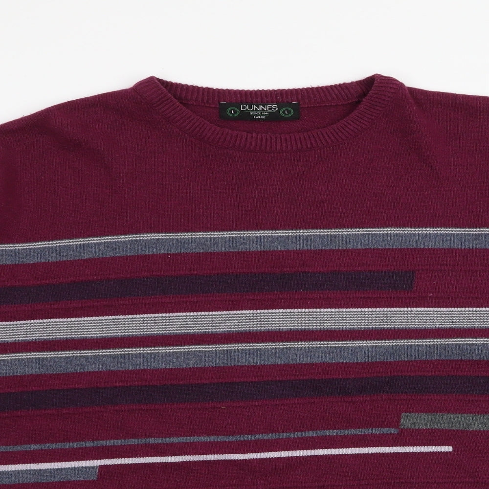 Womens UK Size L Dunnes Stores Red Pullover Jumper