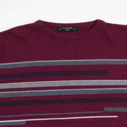 Womens UK Size L Dunnes Stores Red Pullover Jumper