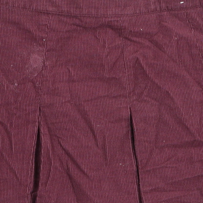 NEXT Girls Purple  Cotton A-Line Skirt Size 4 Years  Regular Zip
