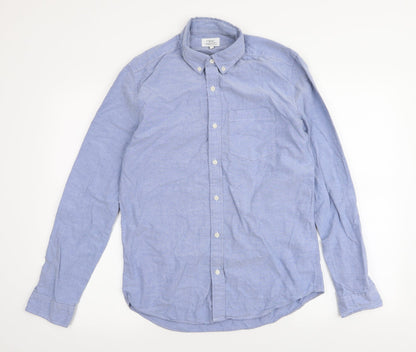 Mens UK Size S NEXT Blue  Button-Up Long Sleeve Casual Shirt