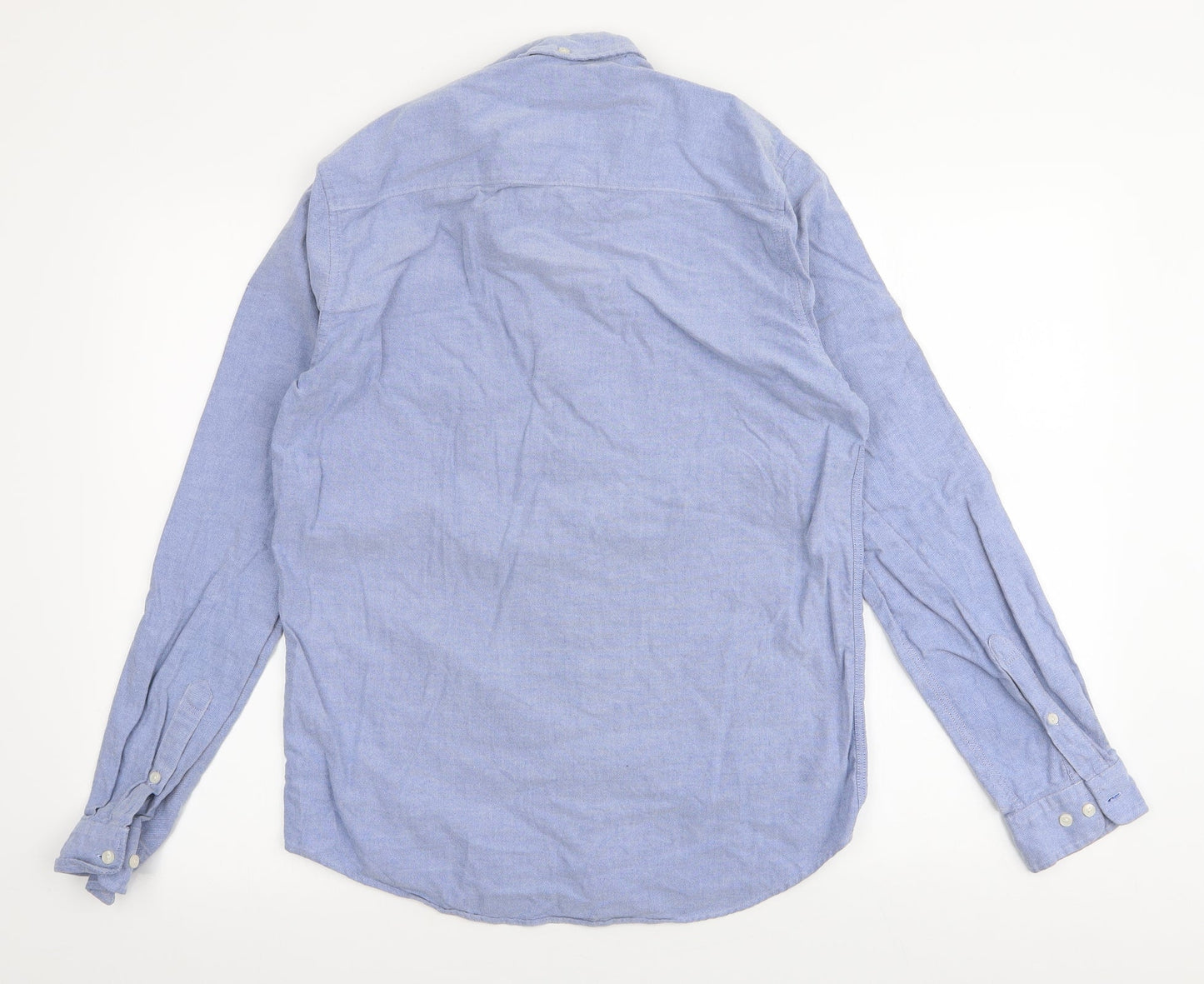 Mens UK Size S NEXT Blue  Button-Up Long Sleeve Casual Shirt