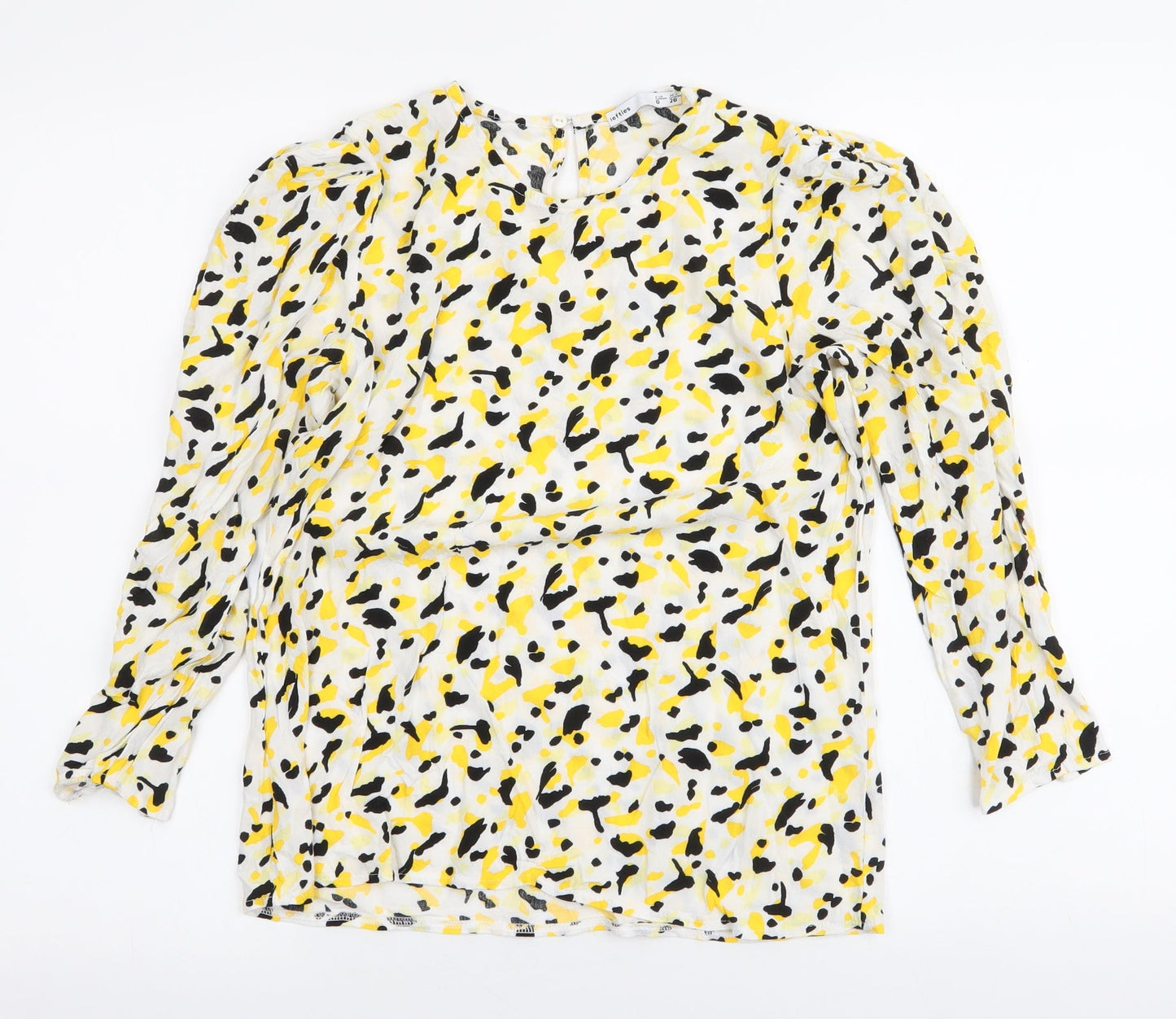 Womens UK Size S Lefties Yellow Basic Blouse