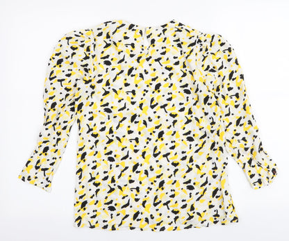 Womens UK Size S Lefties Yellow Basic Blouse