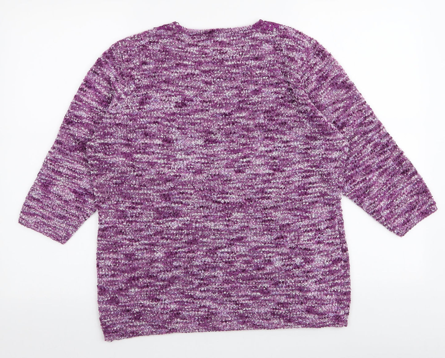 Womens UK Size M BM Collection Purple Pullover Jumper