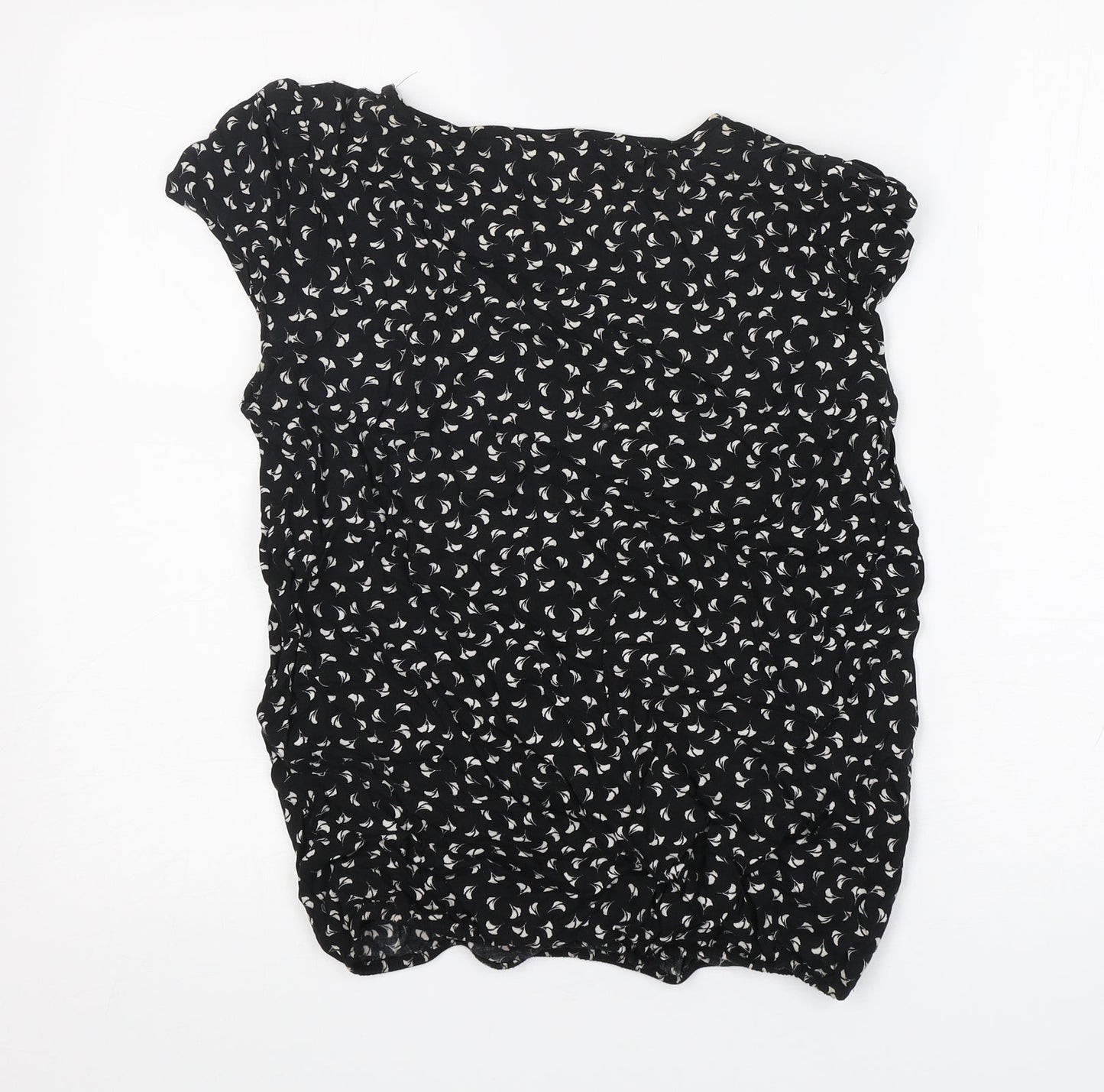 George Womens Multicoloured Floral Viscose Basic Blouse Size 10 Boat Neck