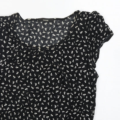 George Womens Multicoloured Floral Viscose Basic Blouse Size 10 Boat Neck