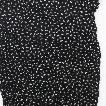 George Womens Multicoloured Floral Viscose Basic Blouse Size 10 Boat Neck