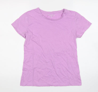 Womens UK Size 6 Dunnes Stores Pink Basic T-Shirt