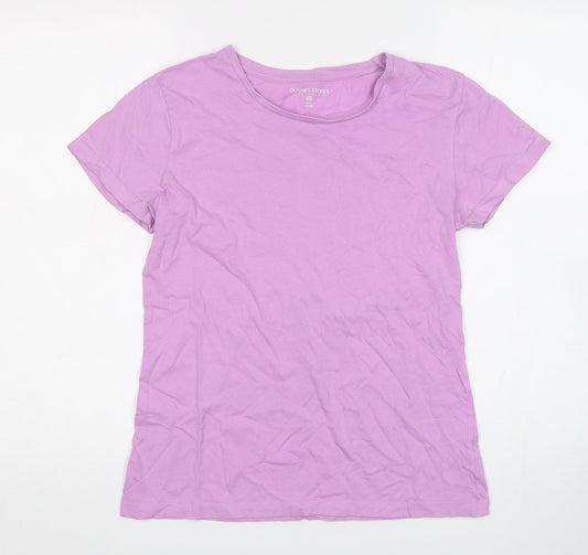 Womens UK Size 6 Dunnes Stores Pink Basic T-Shirt