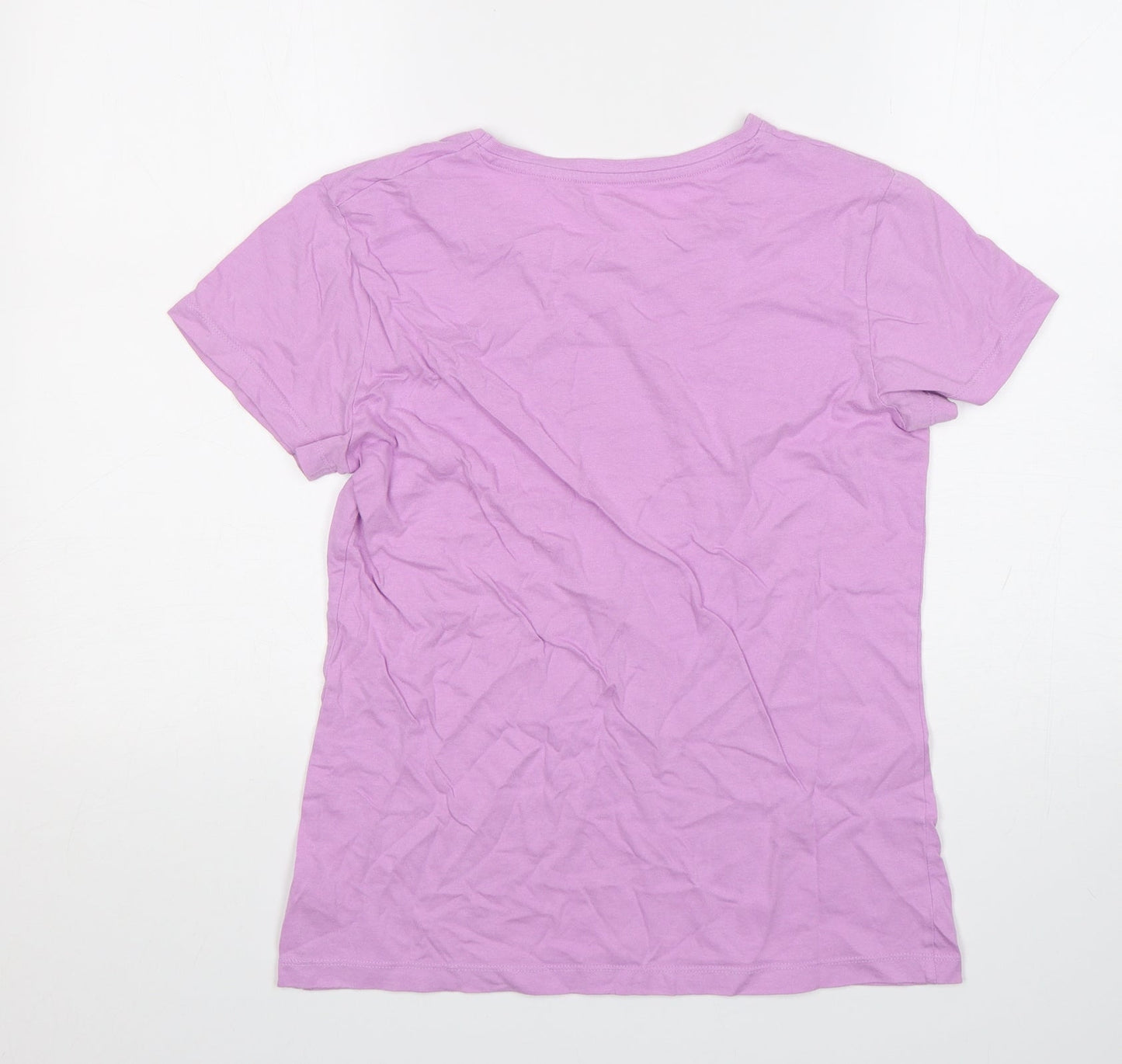 Womens UK Size 6 Dunnes Stores Pink Basic T-Shirt
