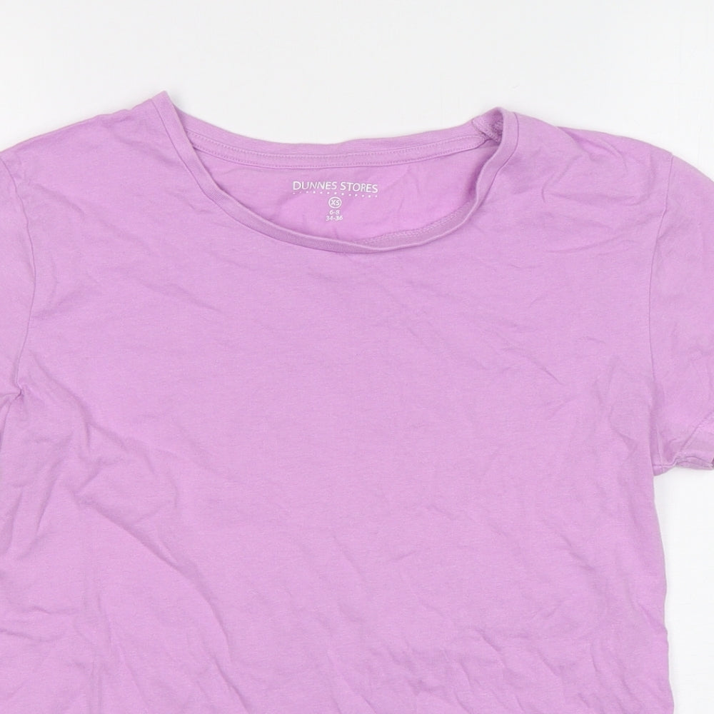 Womens UK Size 6 Dunnes Stores Pink Basic T-Shirt