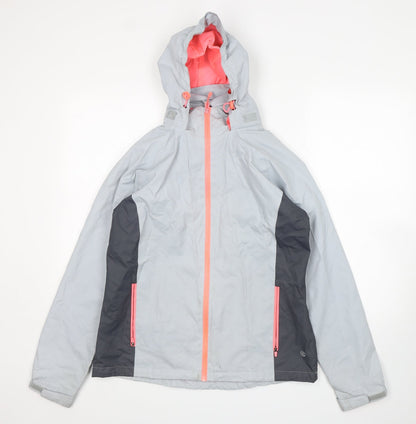 Womens UK Size 12 Dunnes Stores Grey Rain Coat