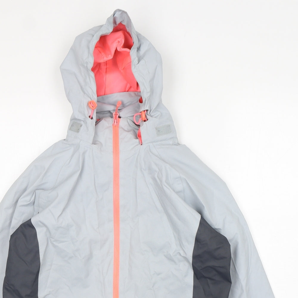 Womens UK Size 12 Dunnes Stores Grey Rain Coat