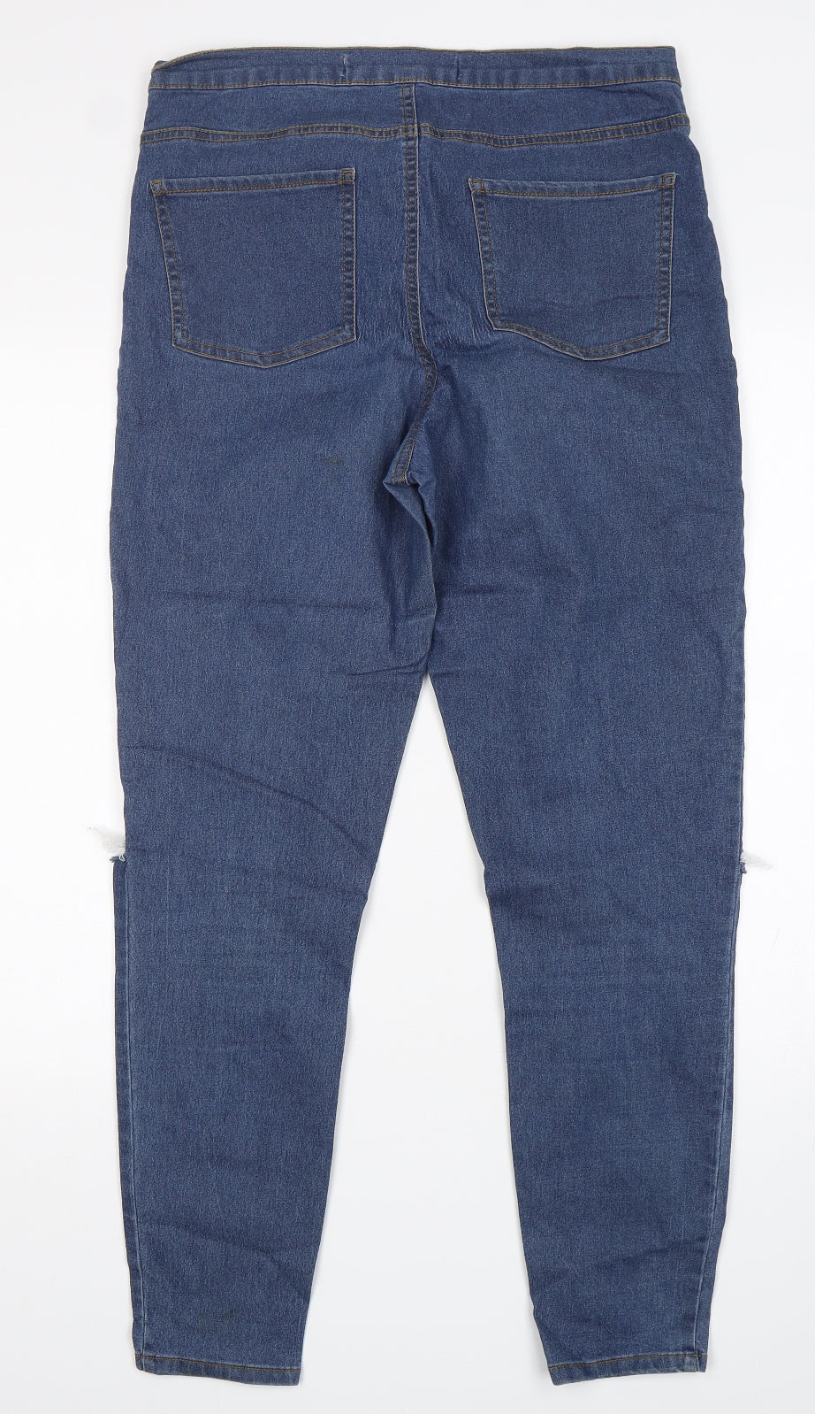 Denim Co Womens Blue  Cotton Skinny Jeans Size 14 L30 in Regular